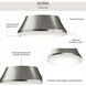 Avra 3 Light 15 inch Brushed Nickel Flush Mount Ceiling Light