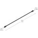 Arza Select Black 0.89 inch Interconnecting Cord
