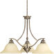 Spirit 3 Light 27 inch Pebbles Chandelier Ceiling Light