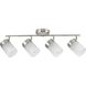 Ridgecrest 4 Light 120 Brushed Nickel Multi-Directional Track Ceiling Light