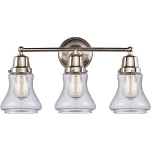 Aditi Bellmont 3 Light 22 inch Brushed Satin Nickel Bath Vanity Light Wall Light, Aditi