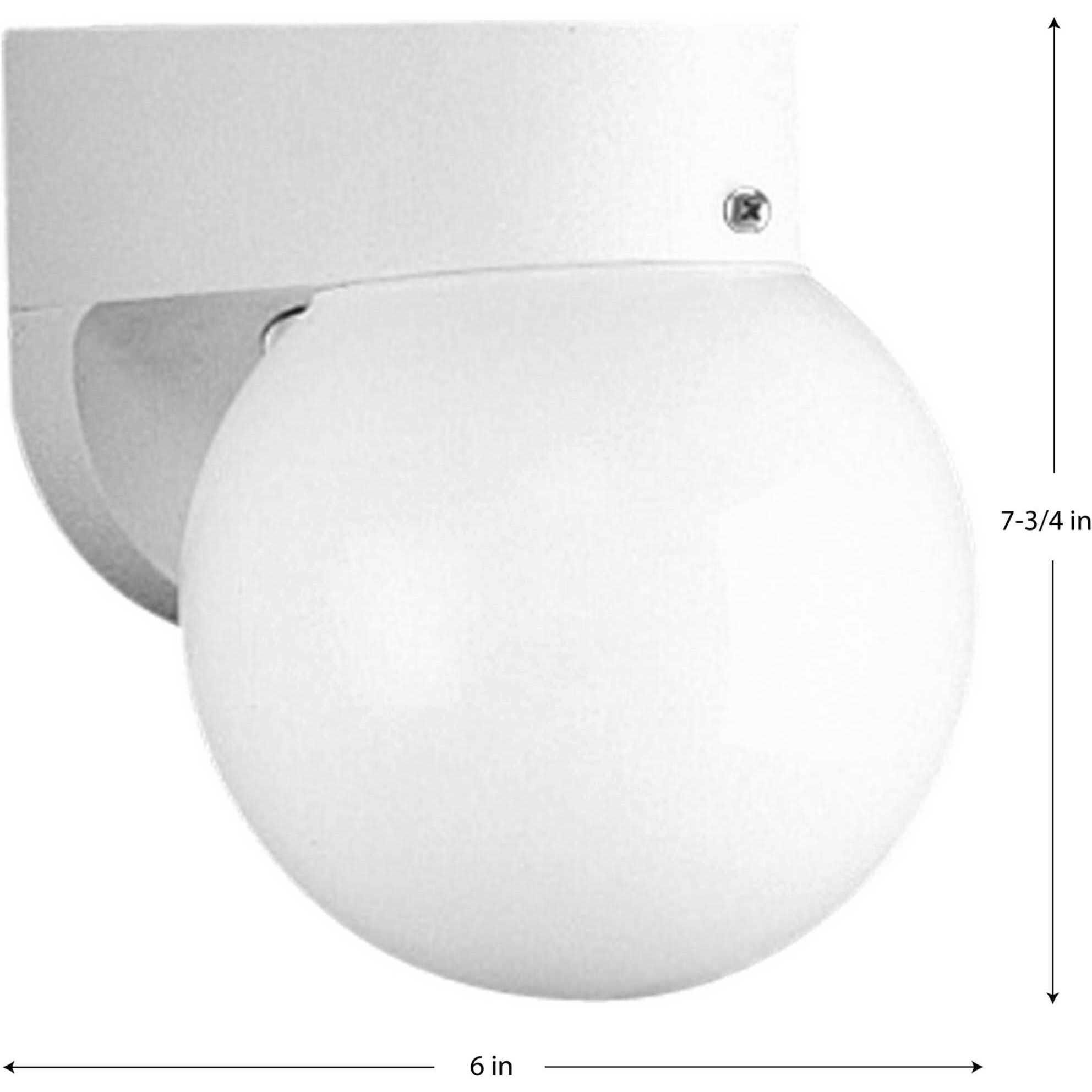 Polycarbonate Outdoor Outdoor Wall Lantern in White