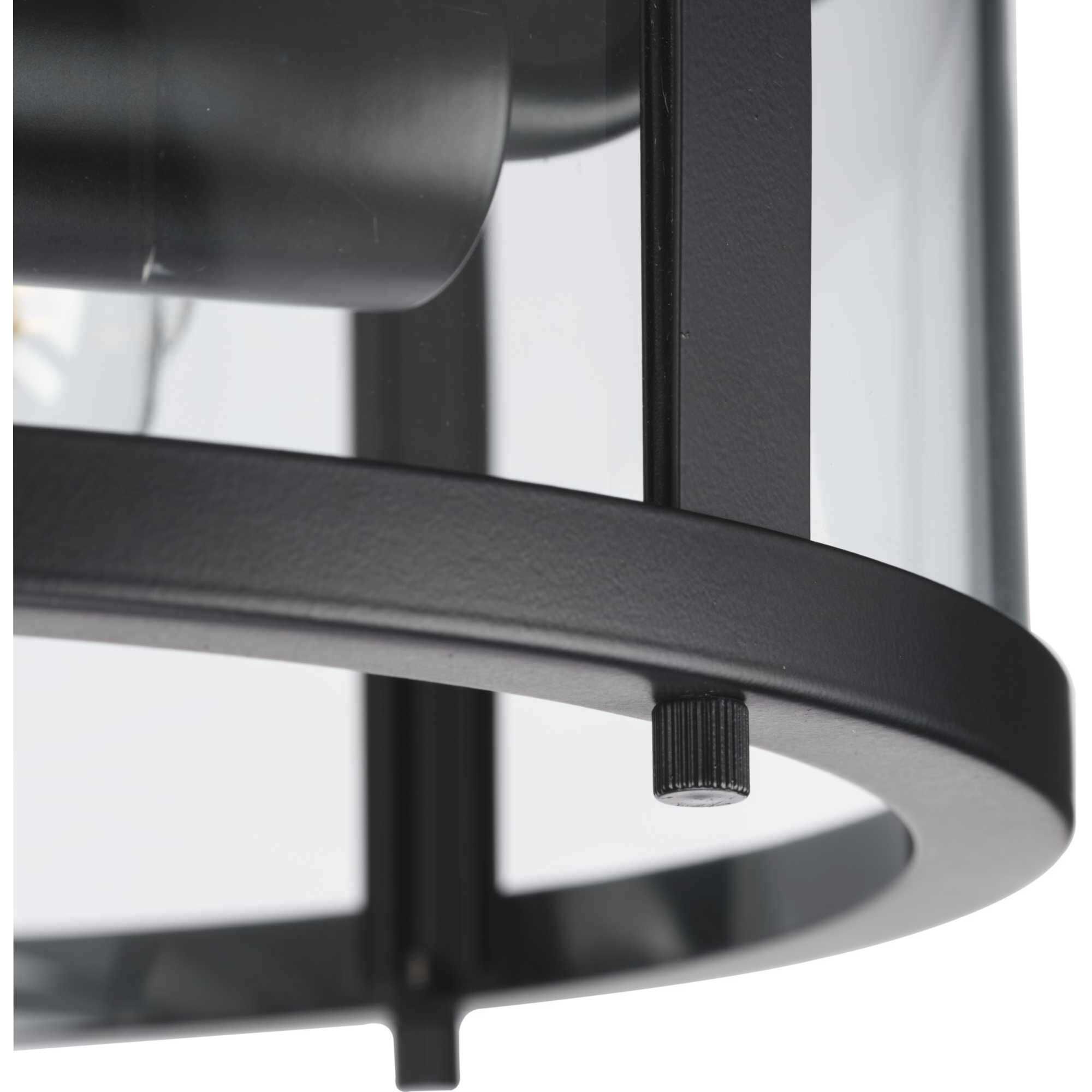 Gunther 2 Light 12.63 inch Matte Black Flushmount Ceiling Light