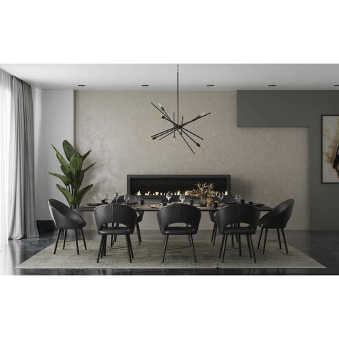 6in Recessed Trim PAR38 Black Step Baffle Trim