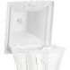 Mansard 1 Light 13 inch White Outdoor Post Lantern