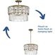 Chevall 3 Light 17 inch Gold Ombre Pendant Ceiling Light, Design Series