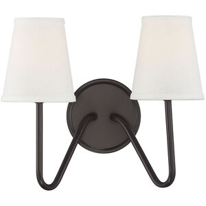 Modern 2 Light 13.00 inch Wall Sconce