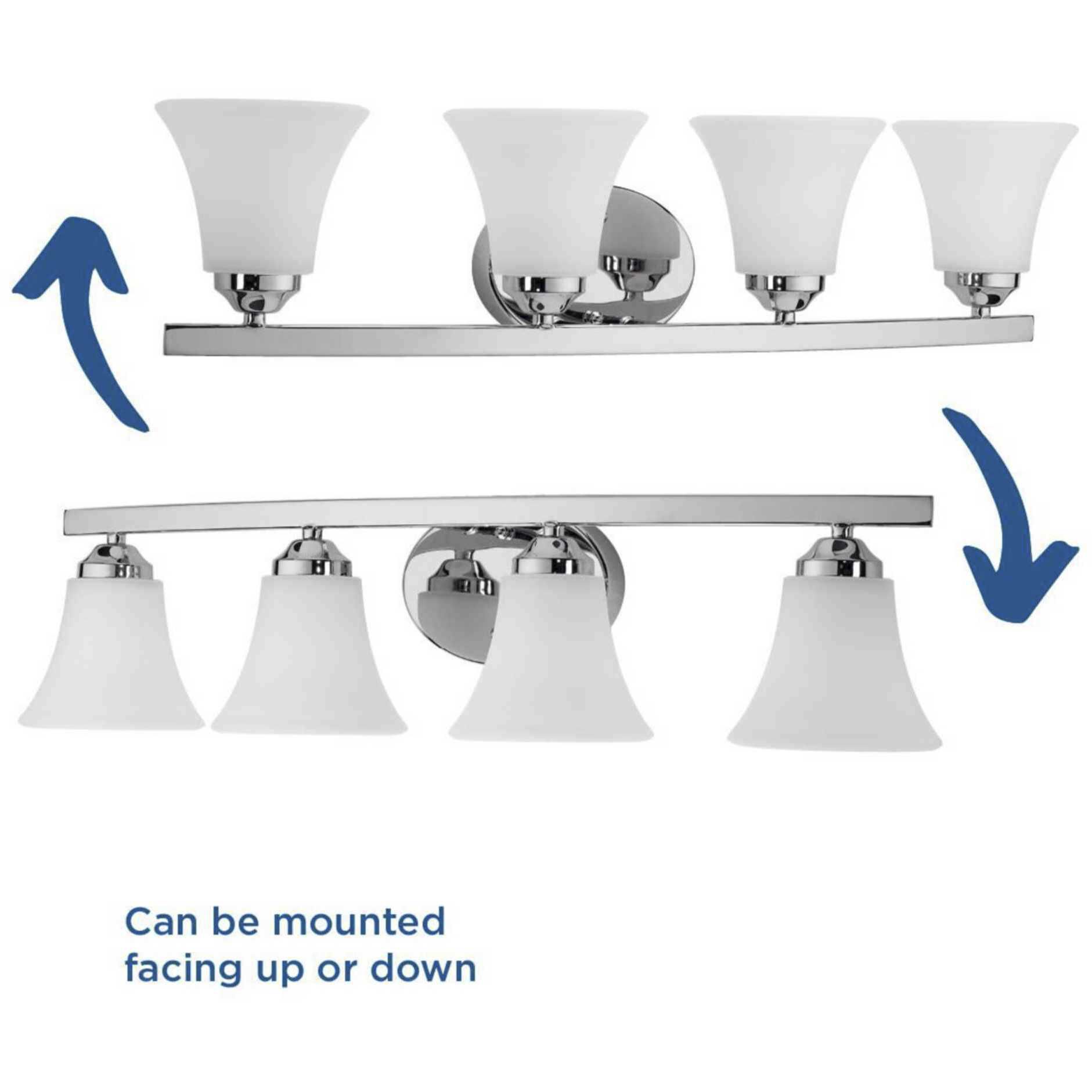 Adorn 4 Light 28.25 inch Polished Chrome Bath Vanity Wall Light