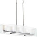 Coupe 5 Light Brushed Nickel Linear Chandelier Ceiling Light