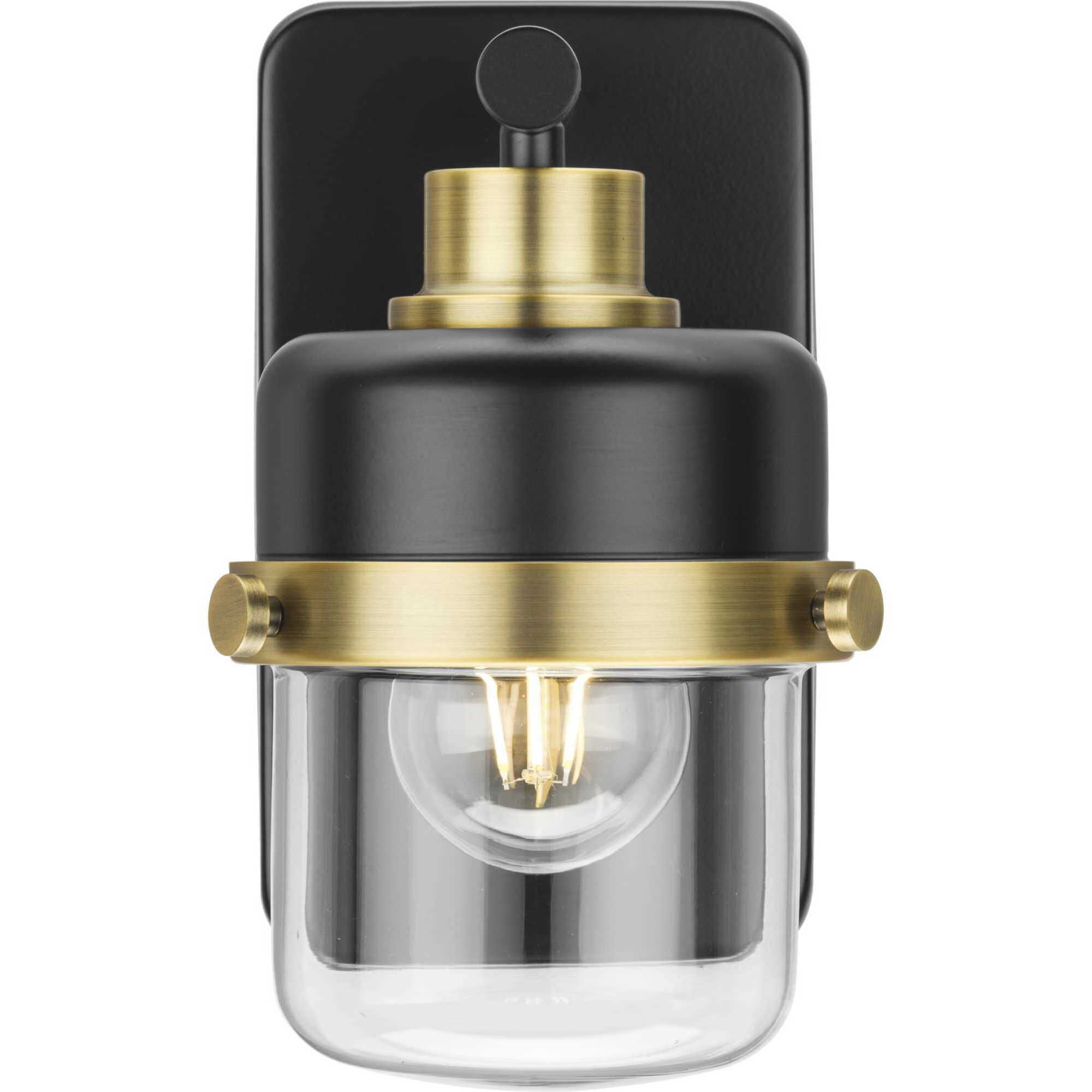 Beckner 1 Light 5 inch Matte Black Bath Light Wall Light