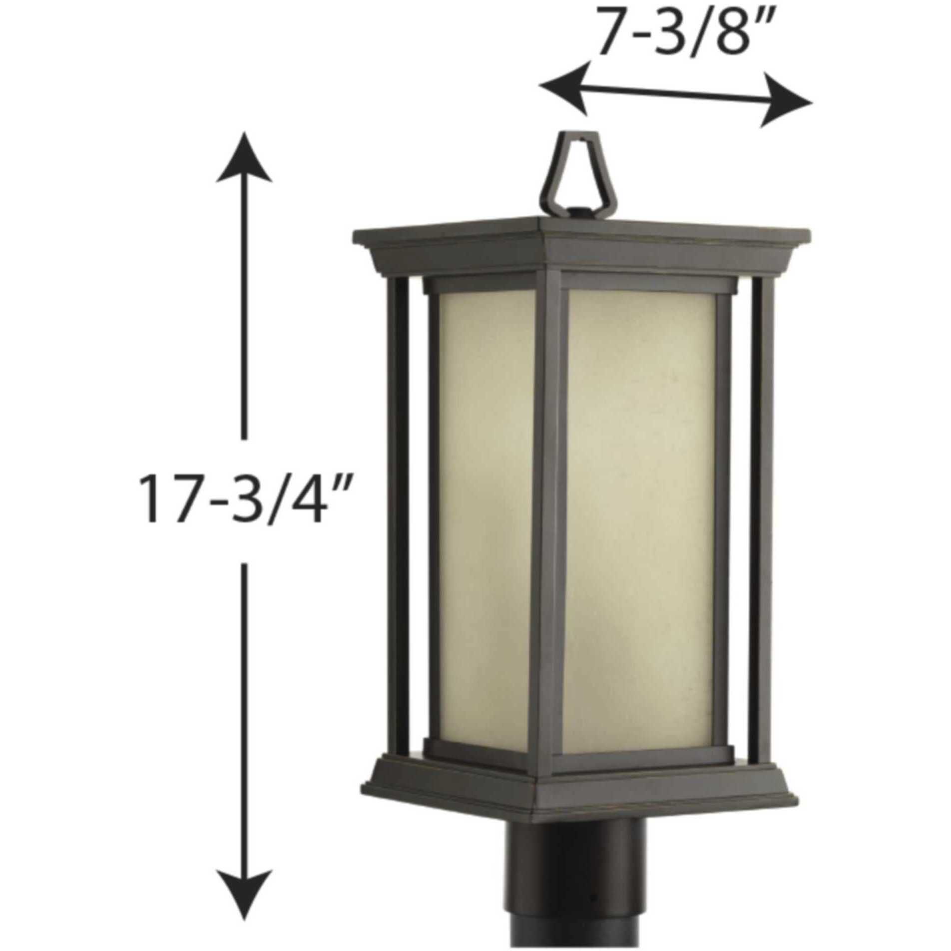 Endicott 1 Light 18 inch Antique Bronze Outdoor Post Lantern