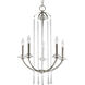 Nisse 5 Light 20 inch Polished Nickel Chandelier Ceiling Light