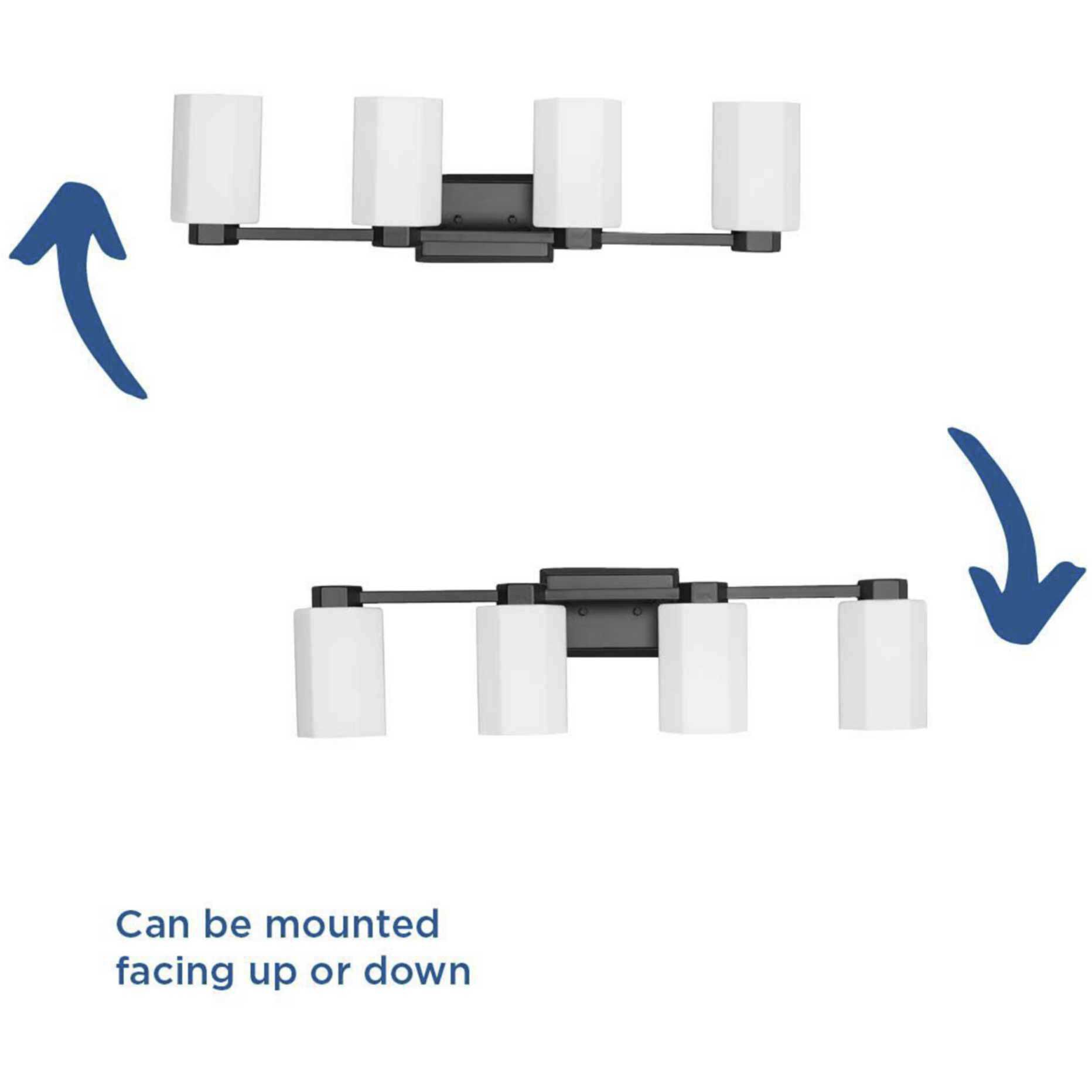 Estrada 4 Light 31.25 inch Matte Black Bathroom Vanity Light Wall Light