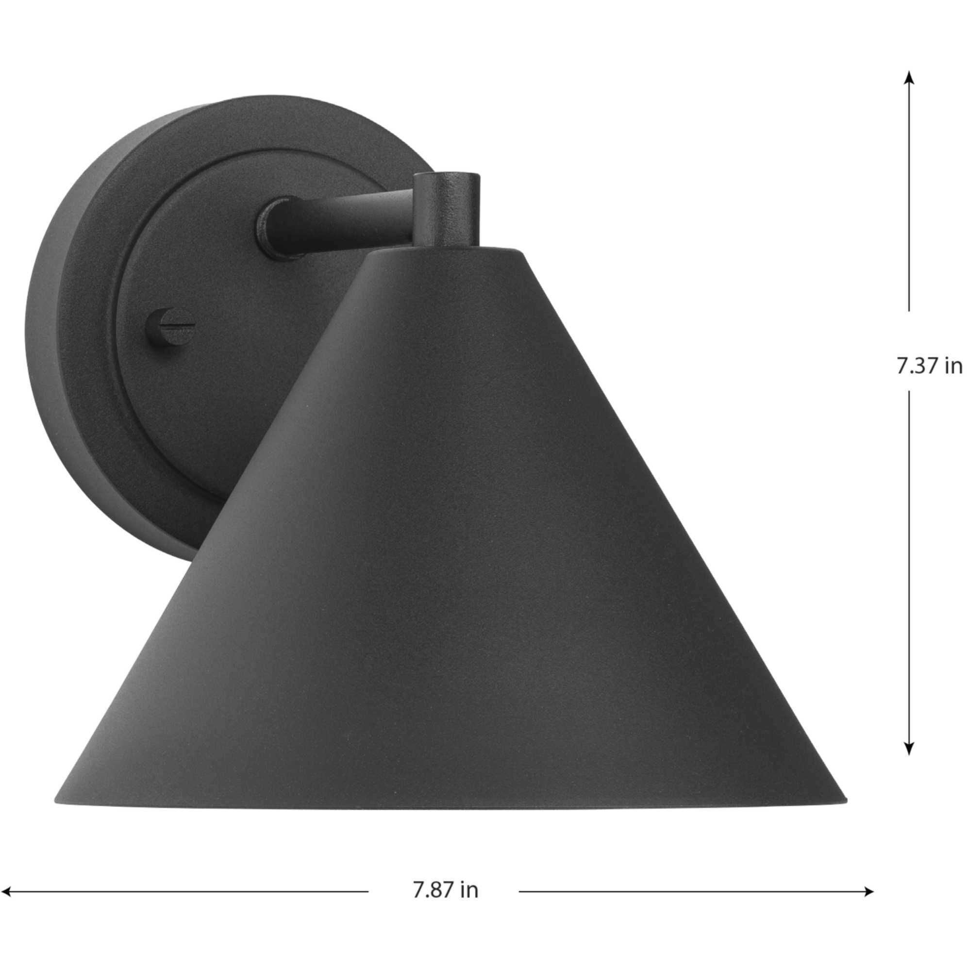 Ward 1 Light 7.37 inch Textured Black Outdoor Wall Lantern