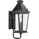 Richmond Hill 1 Light 17.5 inch Textured Black Outdoor Wall Lantern, Design Series