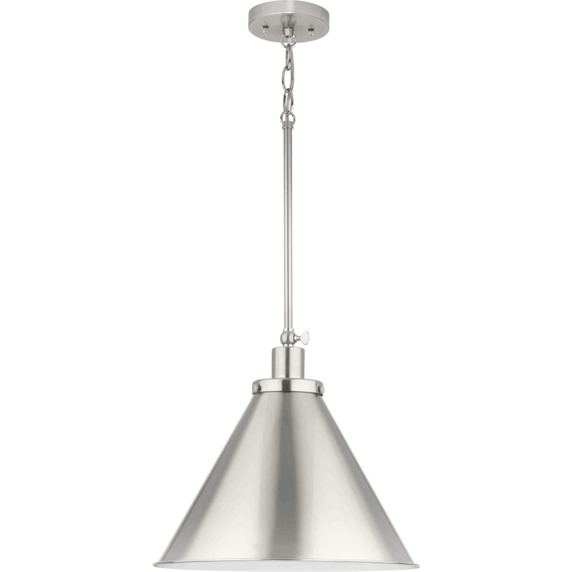 Hinton 1 Light 16 inch Brushed Nickel Pendant Ceiling Light
