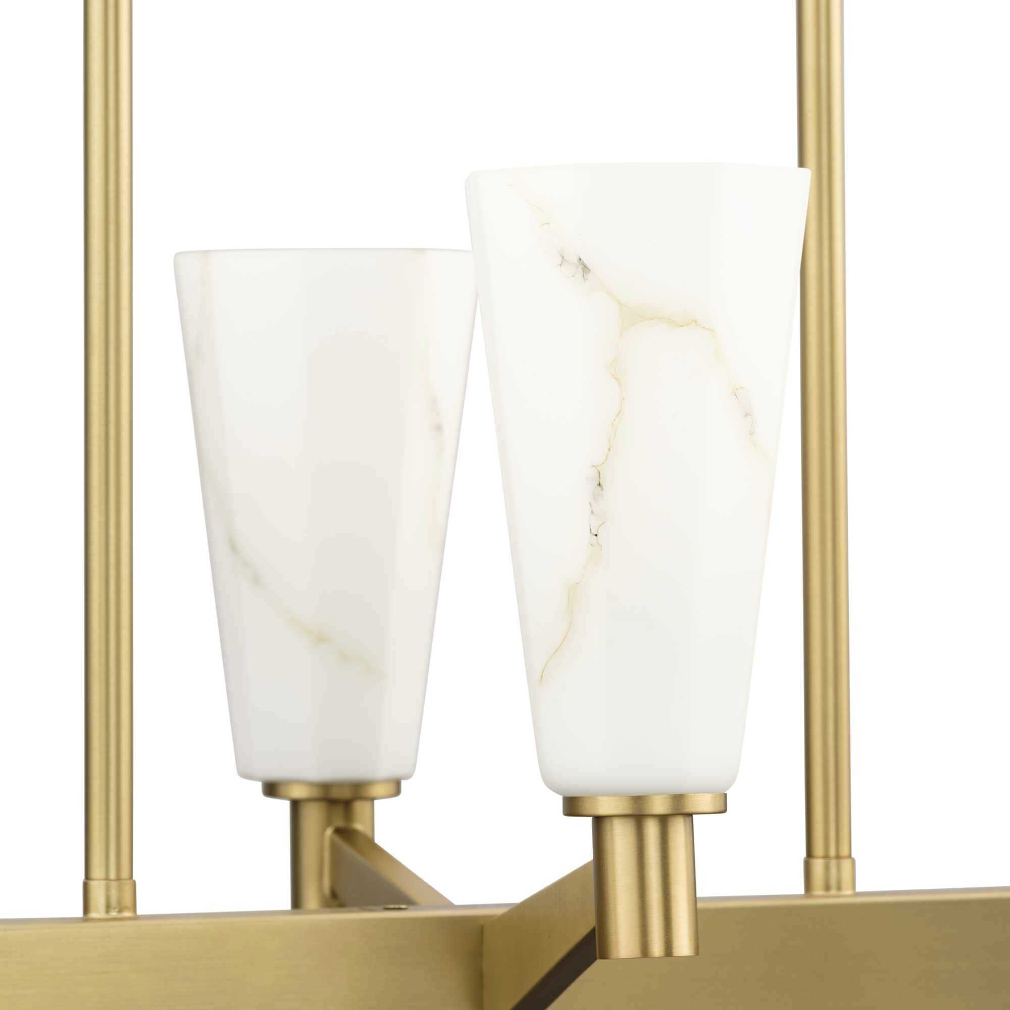 Tosca 10 Light 50 inch Brushed Bronze Linear Chandelier Ceiling Light, Design Series