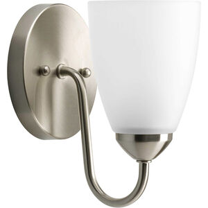 Gather 1 Light 5 inch Brushed Nickel Bath Vanity Wall Light in Bulbs Not Included, Standard