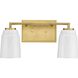 Spenser 2 Light 15.62 inch Brushed Gold Vanity Light Wall Light