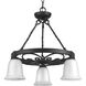 Enclave 3 Light 24 inch Gilded Iron Chandelier Ceiling Light