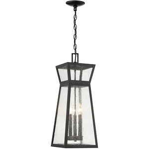 Millford 3 Light 9 inch Black Outdoor Hanging Lantern