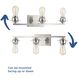 Debut 3 Light 24 inch Brushed Nickel Bath Vanity Wall Light, Design Series