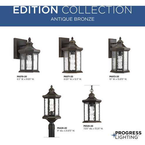 Edition Collection 1-Light Outdoor Antique Bronze Hanging Lantern Edition Collection 1-Light Outdoor Antique Bronze Hanging Lantern