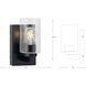 Goodwin 1 Light 4.5 inch Matte Black Vanity Light Wall Light