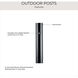 Outdoor Posts 84 inch Matte Black Outdoor Aluminum Post in No Photocell