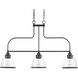 Saluda 3 Light 36 inch Antique Bronze Island Chandelier Ceiling Light