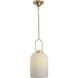 Stanza 1 Light 10.25 inch Brushed Gold Pendant Ceiling Light