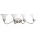 Applause 4 Light 34 inch Brushed Nickel Bath Vanity Wall Light