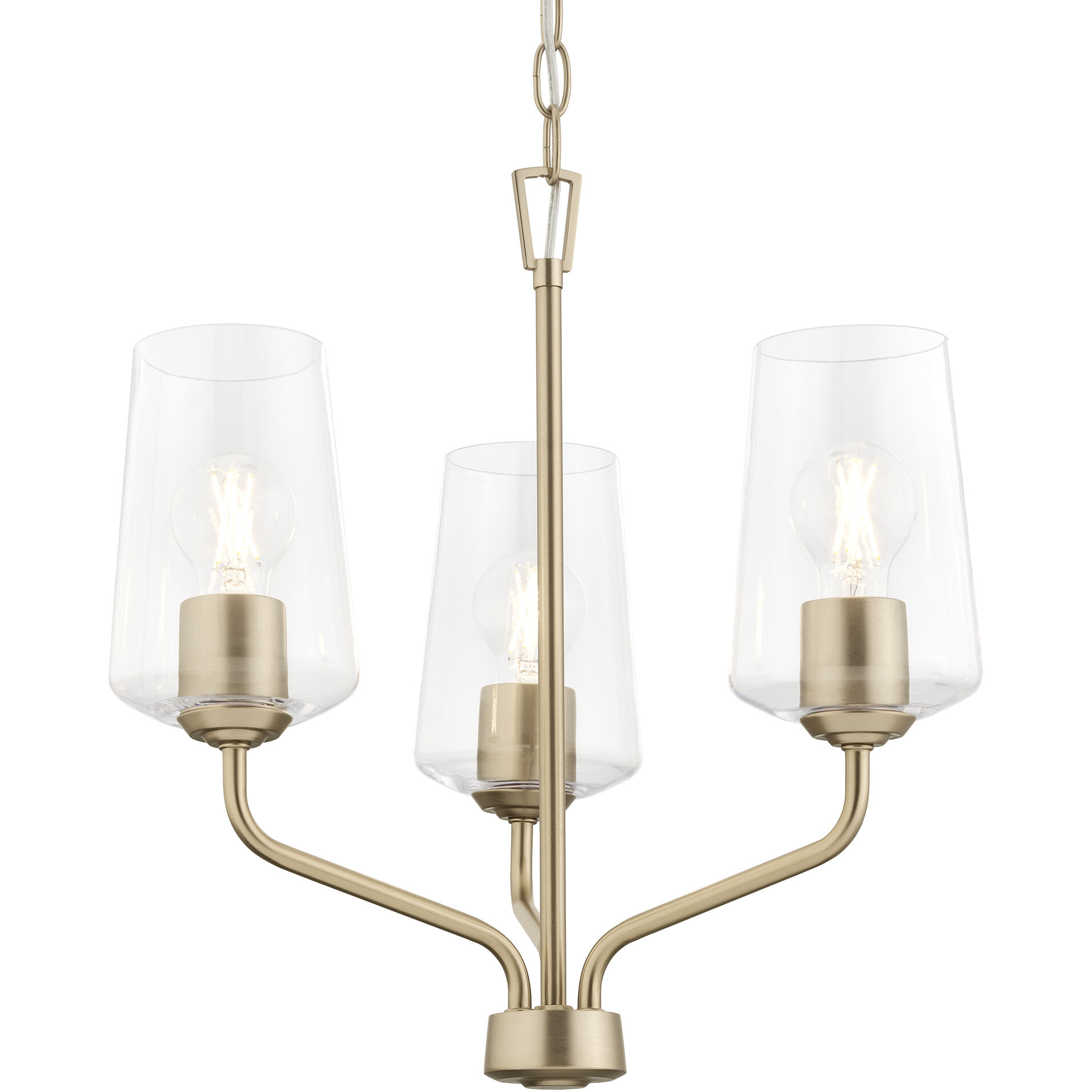 Celino 3 Light 18 inch Champagne Bronze Chandelier Ceiling Light