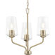 Celino 3 Light 18 inch Champagne Bronze Chandelier Ceiling Light