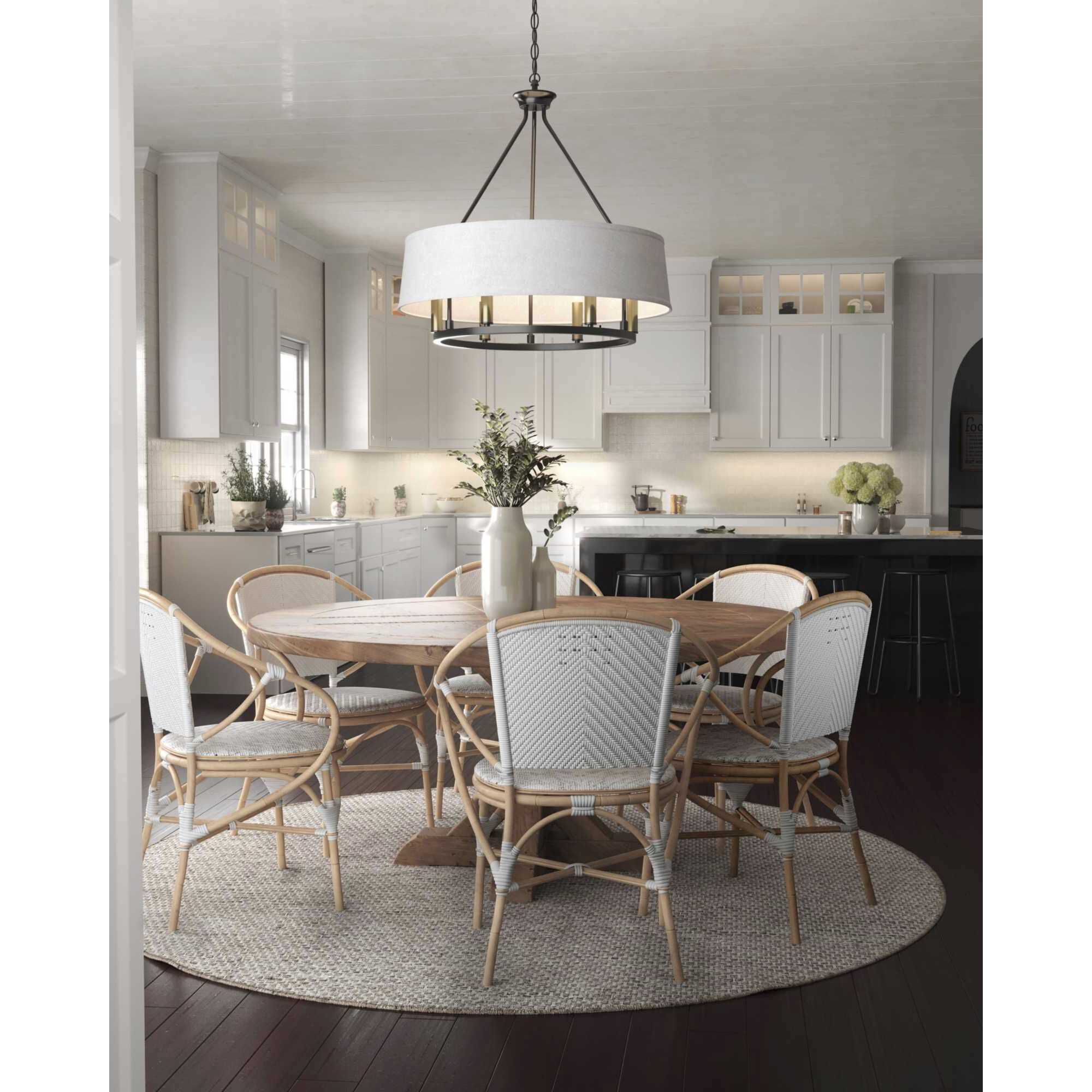 Cherish 6 Light 24 inch Antique Bronze Chandelier Ceiling Light