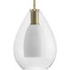 Carillon 1 Light 9.87 inch Brushed Gold Pendant Ceiling Light