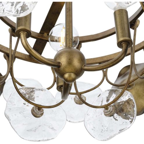 Loretta 3 Light 18 inch Gold Ombre Pendant Ceiling Light, Design Series