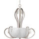 Dazzle 5 Light 22 inch Brushed Nickel Foyer Pendant Ceiling Light