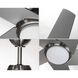 Gust 54 inch Brushed Nickel with Silver Blades Ceiling Fan, Progress LED
