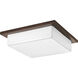 Transit LED 14 inch Antique Bronze Flush Mount Ceiling Light