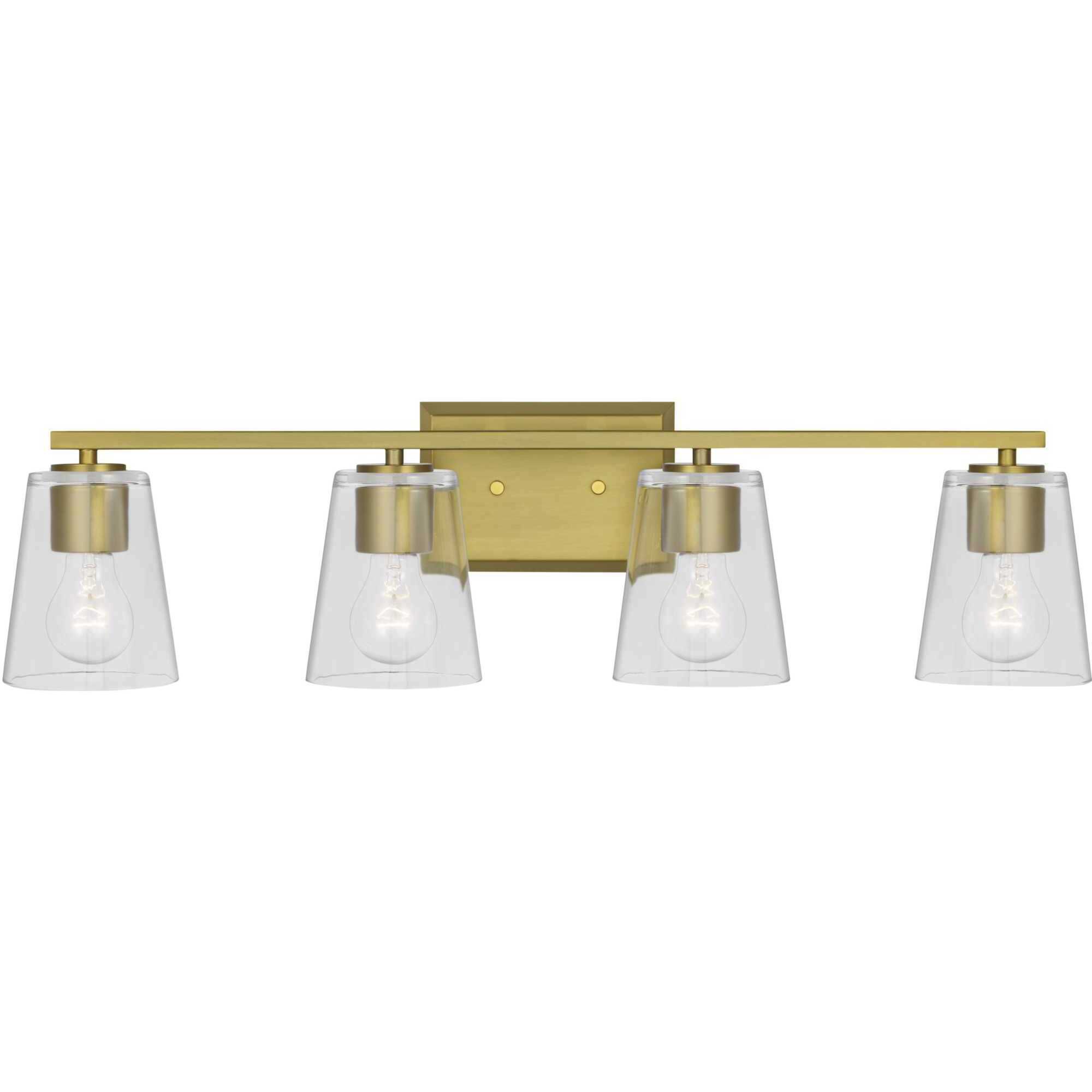 Vertex 4 Light 29 inch Brushed Gold Bath Light Wall Light