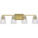Vertex 4 Light 29 inch Brushed Gold Bath Light Wall Light