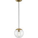 Atwell 1 Light 8 inch Brushed Bronze Pendant Ceiling Light, Small