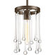 Sway 1 Light 6.88 inch Antique Bronze Mini-Pendant Ceiling Light, Design Series