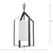 Vertex 1 Light 12 inch Matte Black Foyer Light Ceiling Light