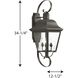 Andover 4 Light 34 inch Antique Bronze Outdoor Wall Lantern, Large