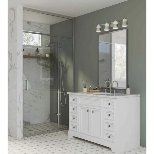 Haven 4 Light 34 inch Brushed Nickel Bath Light Wall Light