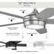 Nolyn V 52 inch Matte Black Ceiling Fans