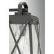 Creighton 1 Light 12 inch Textured Black Outdoor Wall Lantern, Small, Design Series