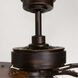 Billows 52 inch Antique Bronze with American Walnut/Cherry Blades Ceiling Fan, Progress LED